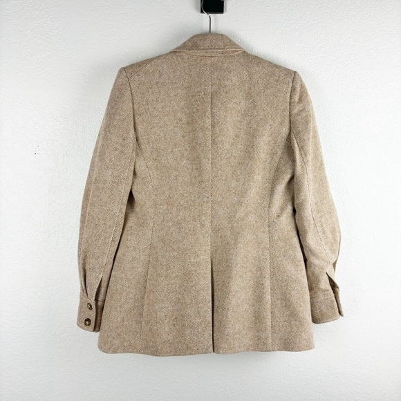 Veronica Beard Pyle Double Breasted Dickey Jacket Blazer in Camel Size 2 - Picture 3 of 6